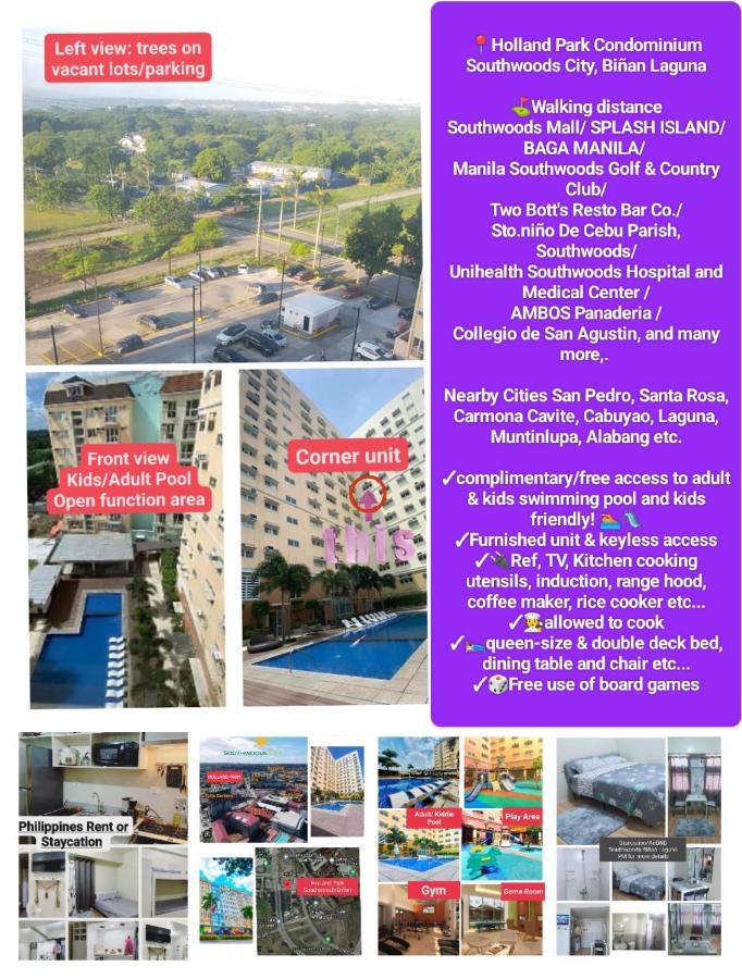Budget Accommodation Holland Park Condominium Southwoods Binan Laguna Jalang Kültér fotó